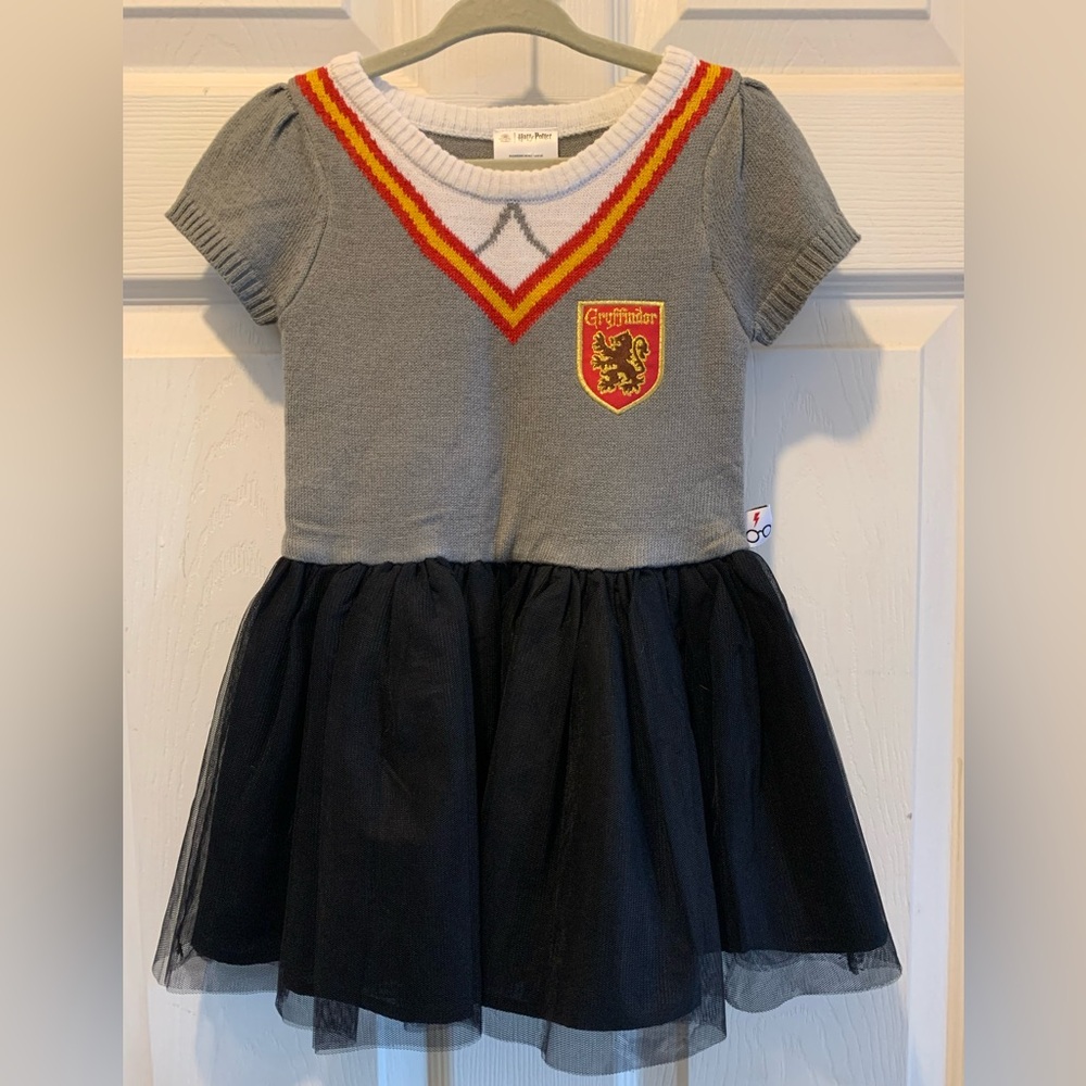 Harry Potter Toddler Dress with Gray and Red Accents